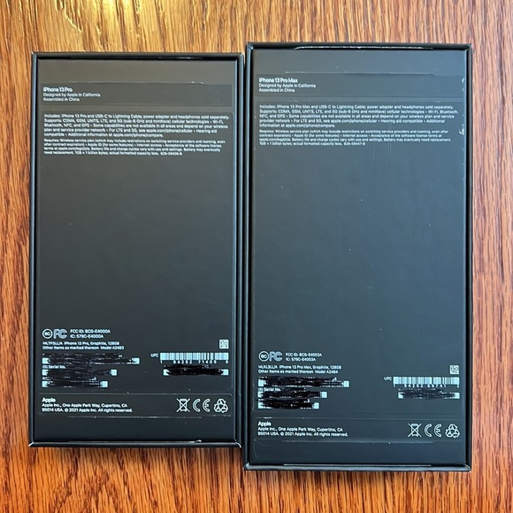 Apple iPhone 13 Pro and Pro Max Empty Boxes - Picture 3 of 3